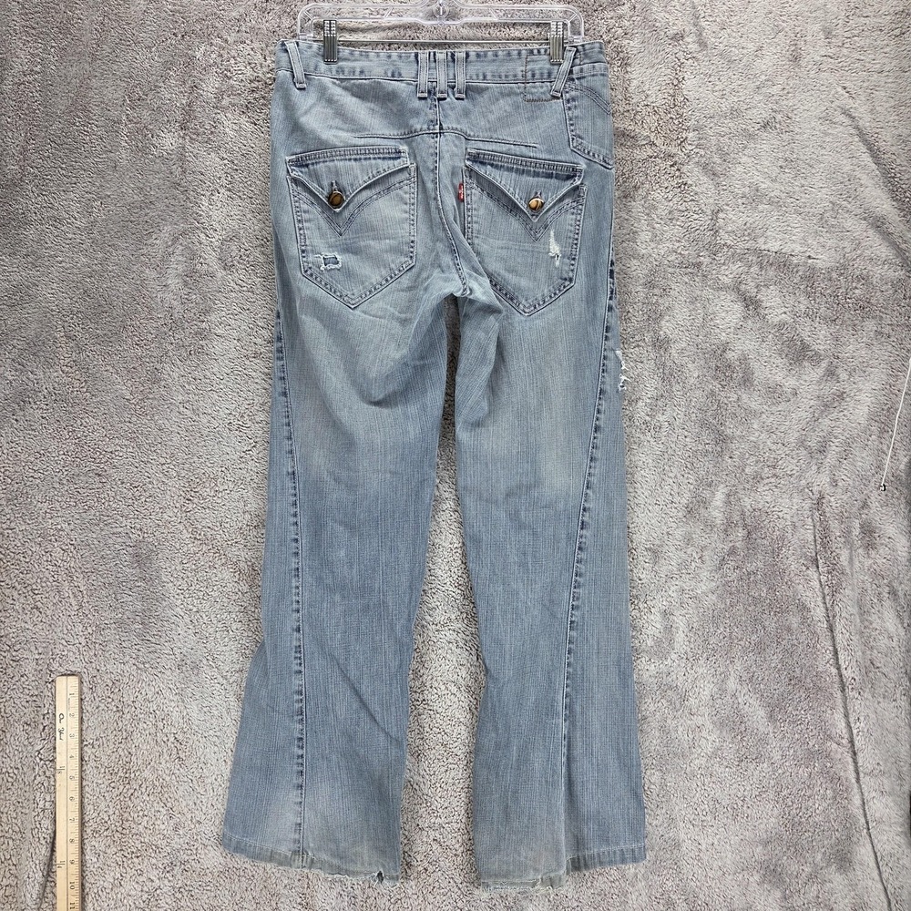 Vintage Levis Engineered Jeans Mens Blue Twisted Flap Pockets Zip Fly Fits 31x30